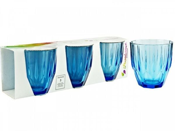 Paşabahçe Bardak Diamond Mavi Renkli 6 lı 52988