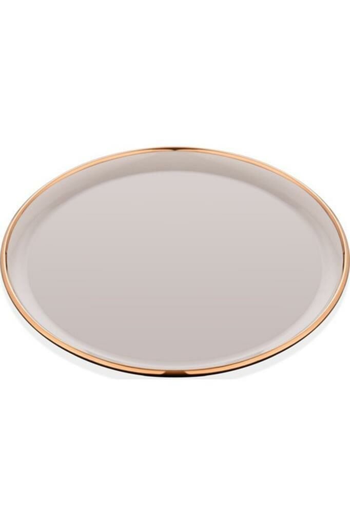 Glore Pasta Tabağı Seti 6 lı Krem Rose Gold