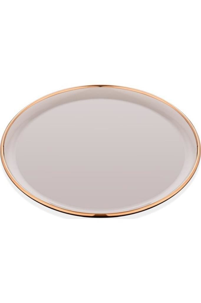 Glore Servis Tabağı Seti 6 lı Krem Rose Gold
