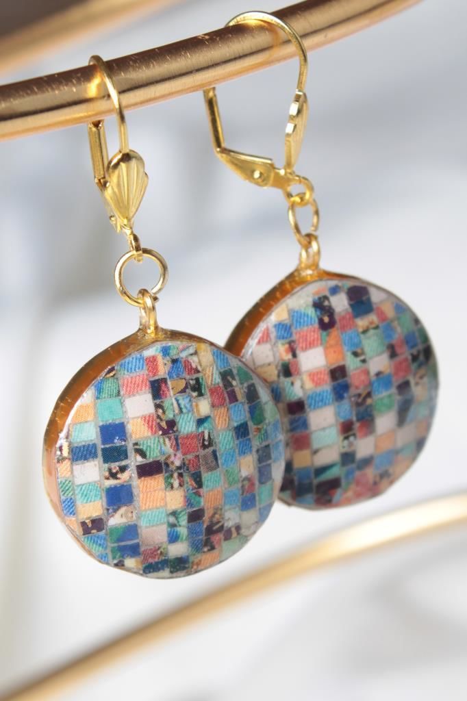 Zarias's Küpe Louise Quilling desenli