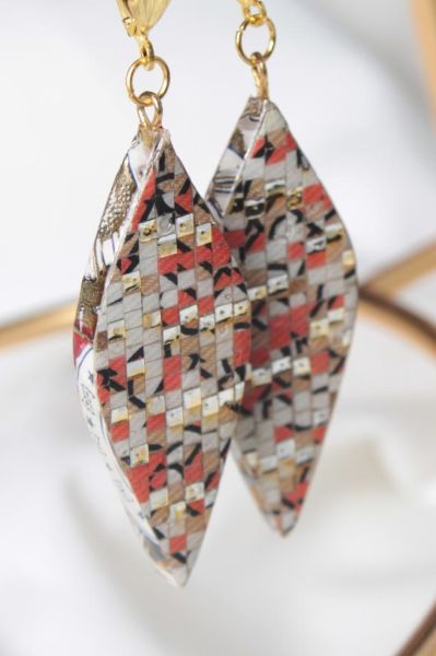 Zarias's Küpe Lolita Quilling Baklava Desenli