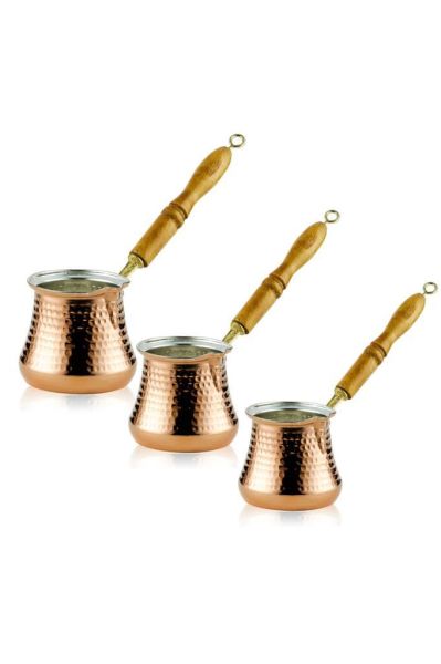 İkram Dünyası Bakır Tombik Cezve 1 No