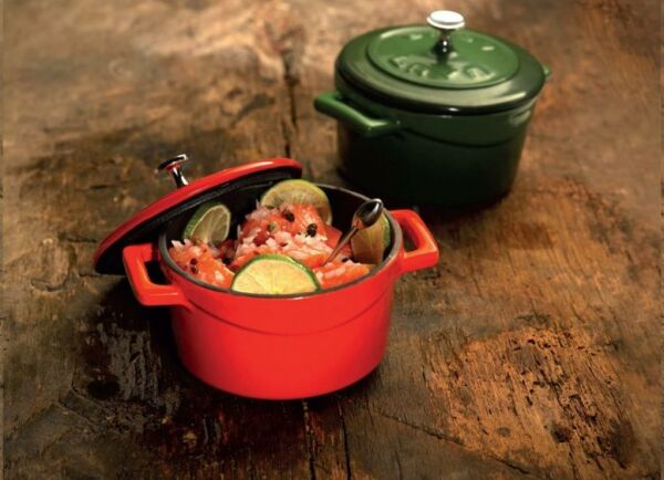 Lava Folk Yuvarlak Mini Döküm Demir Tencere Çap (Ø) 10 cm Turuncu