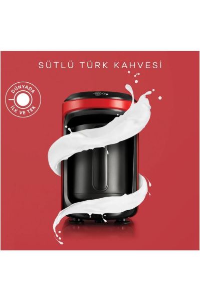 Hatır Hüps Sütlü Türk Kahve Makinesi Kırmızı