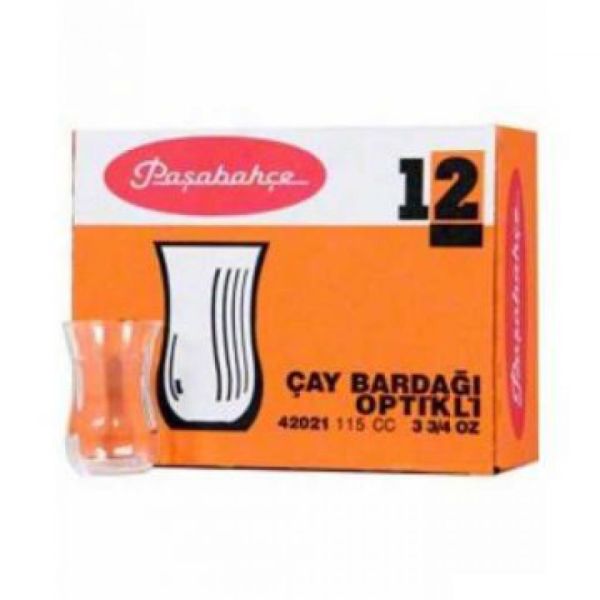 Paşabahçe Optikli Çay Bardağı 12'li 115cc