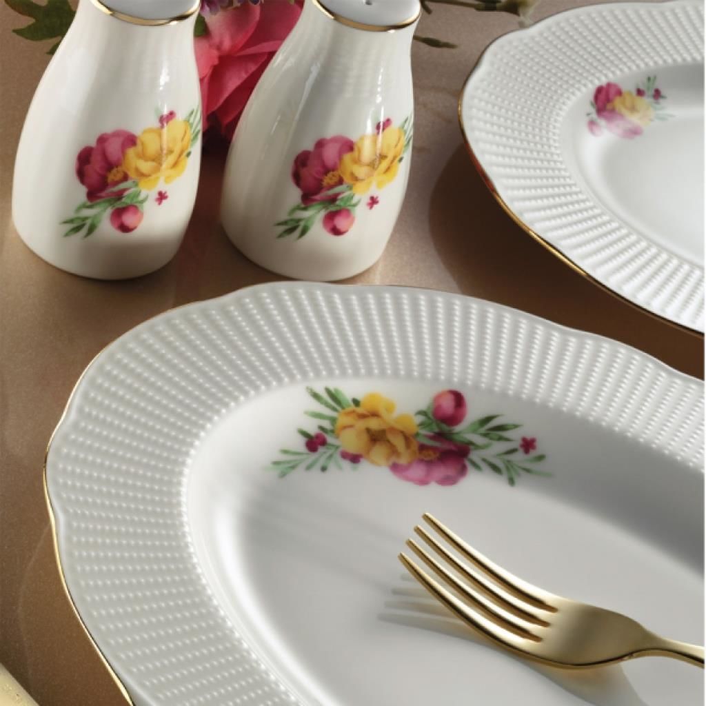 Kütahya Porselen Bone İlay 36 Parça Kahvaltı Takımı