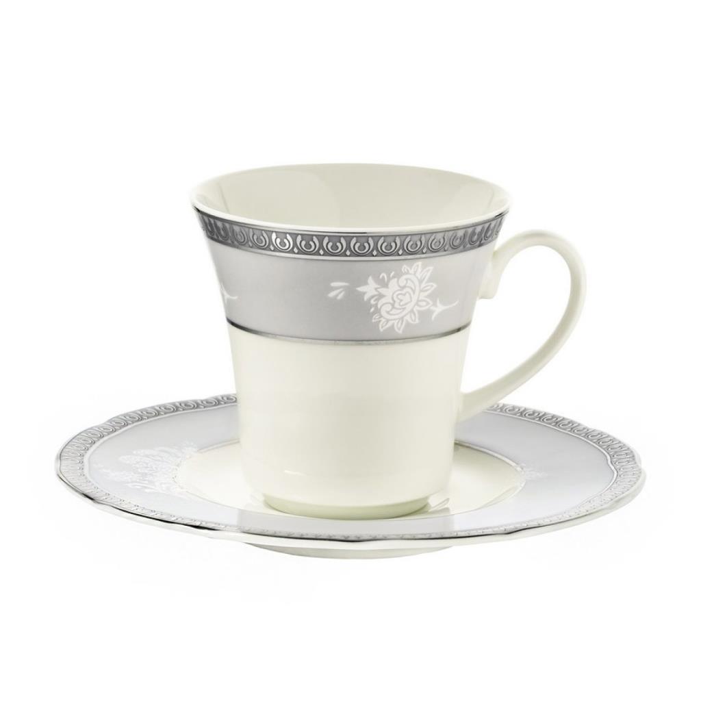 Kütahya Porselen Bone Olympos 9307 Desen Çay Fincan Takımı