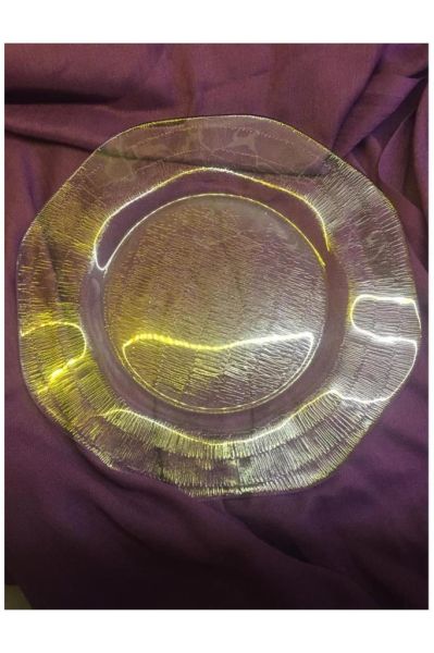 İkram Dünyası Servis Tabağı 27 cm 6 lı Cam