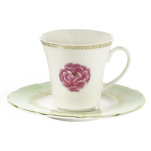 Kütahya Porselen Bone Olympos 9546 Desen Kahve Fincan Takımı