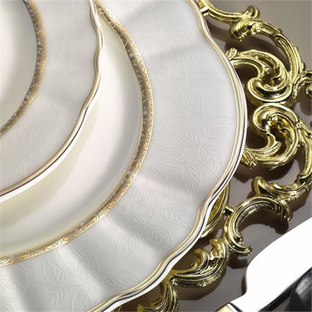 Kütahya Porselen Mitterteich Romans 84 Parça 50113 Desenli Yemek Takımı