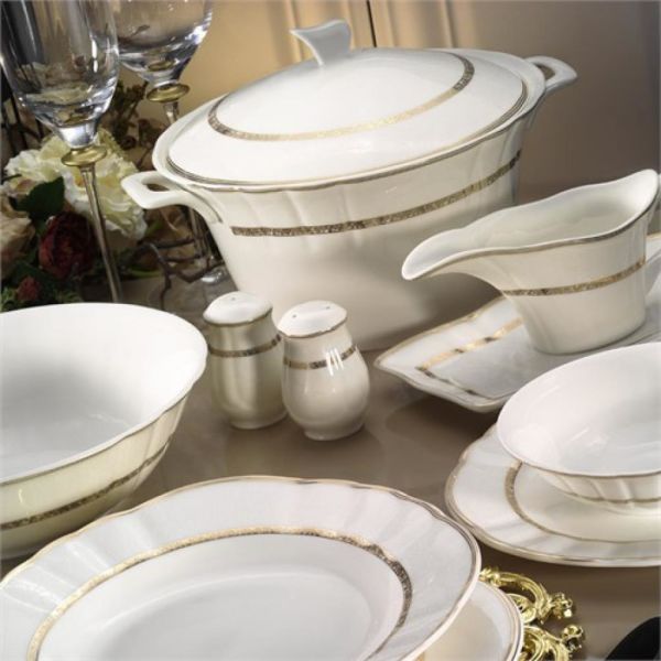 Kütahya Porselen Mitterteich Romans 84 Parça 50113 Desenli Yemek Takımı