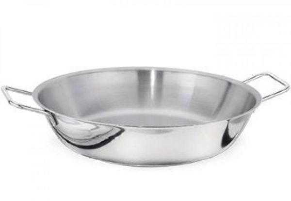 İkram Dünyası  Çift Metal Saplı Tava 60 Cm Kapaksız