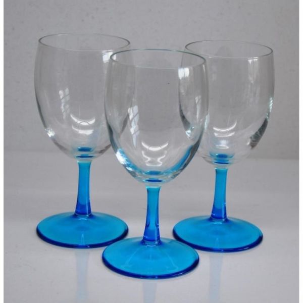Paşabahçe Mavi Kadeh 3 lü 440071